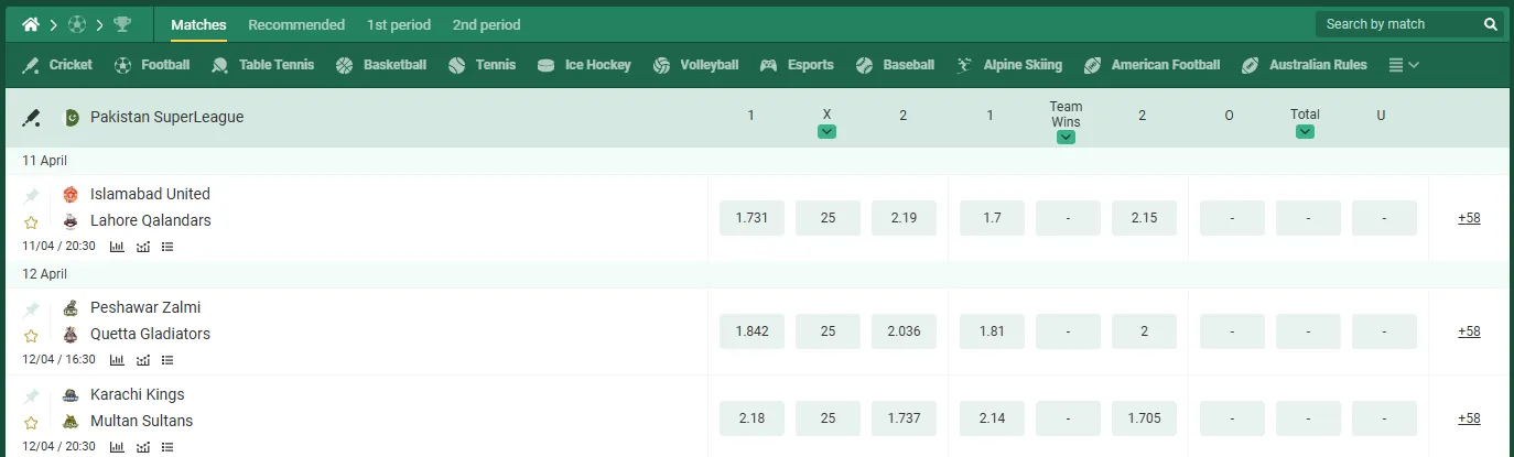 Other Betting Types
